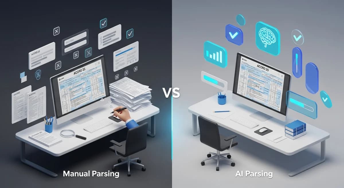 ACORD 25 Parsing: Manual vs AI Comparison