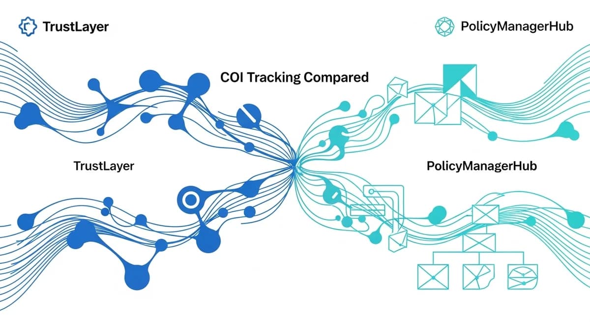 TrustLayer vs PolicyManagerHub: COI Tracking Compared